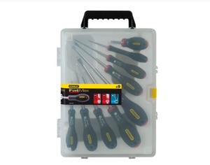 9 Piece Stanley FatMax Screwdriver Set – Pozi / Slotted - 065424